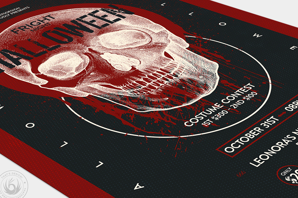 Halloween Flyer Template V25, a Flyer Template by ThatsDesignArt (Photo 3 of 7)
