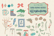 Winter Tales Font Trio + extras, a Script Font by Anna Ivanir (Thumbnail 5 of 8)