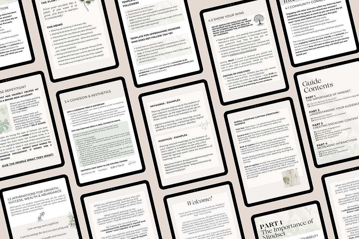 Faceless IG Quick Growth Guide MRR, a Marketing Template by Design By Hira (Photo 4 of 10)