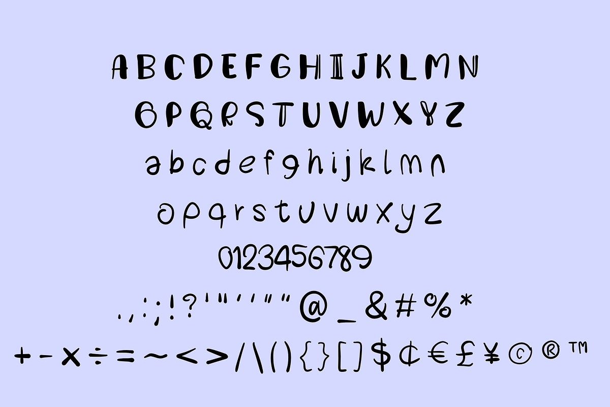 LITERATURE| Handwritten font, a Handwritten Font by Sirinart