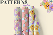 Retro flowers. Groovy summer clipart, an Object Graphic by Sofico (Thumbnail 14 of 23)