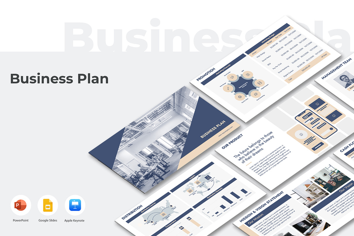 Business Plan PowerPoint Template, a Presentation Template by JetzTemplates (Photo 1 of 4)