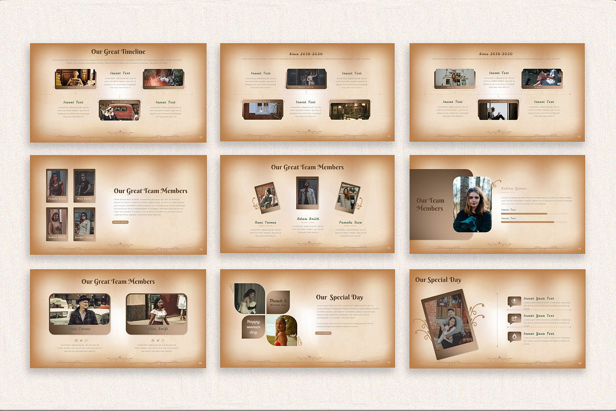 Vintage Paper Presentation Template, a Presentation Template by SlideStack (Photo 4 of 5)