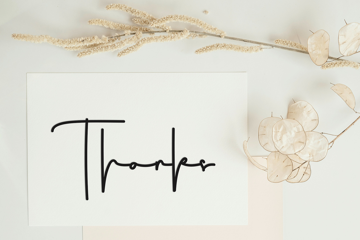 Thursday Signature, a Handwritten Font by FreshTypeINK (Photo 8 of 8)