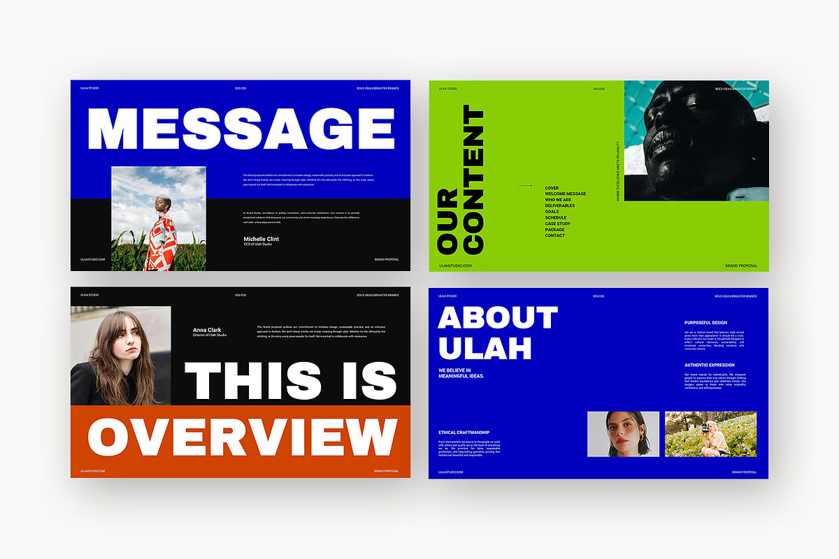 Ulah : Lifestyle Brand Powerpoint, a Presentation Template by Punkl Camp (Photo 7 of 15)