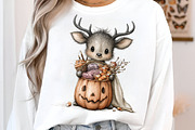 Whimsical Woodland Halloween Clipart, a Transportation Illustration by SinaCreation (Thumbnail 4 of 8)