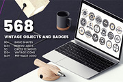 568 Vintage Objects and Badges, a Branding & Logo Template by Toonsteb (Thumbnail 1 of 24)