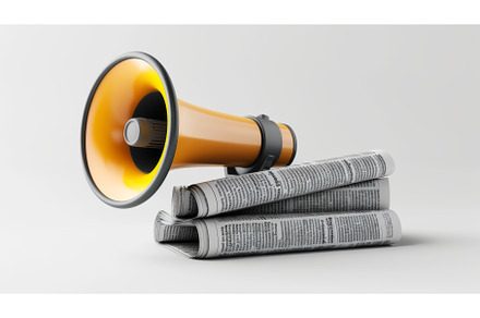 An icon of a news update with a, a Business Photo by ZinetroN