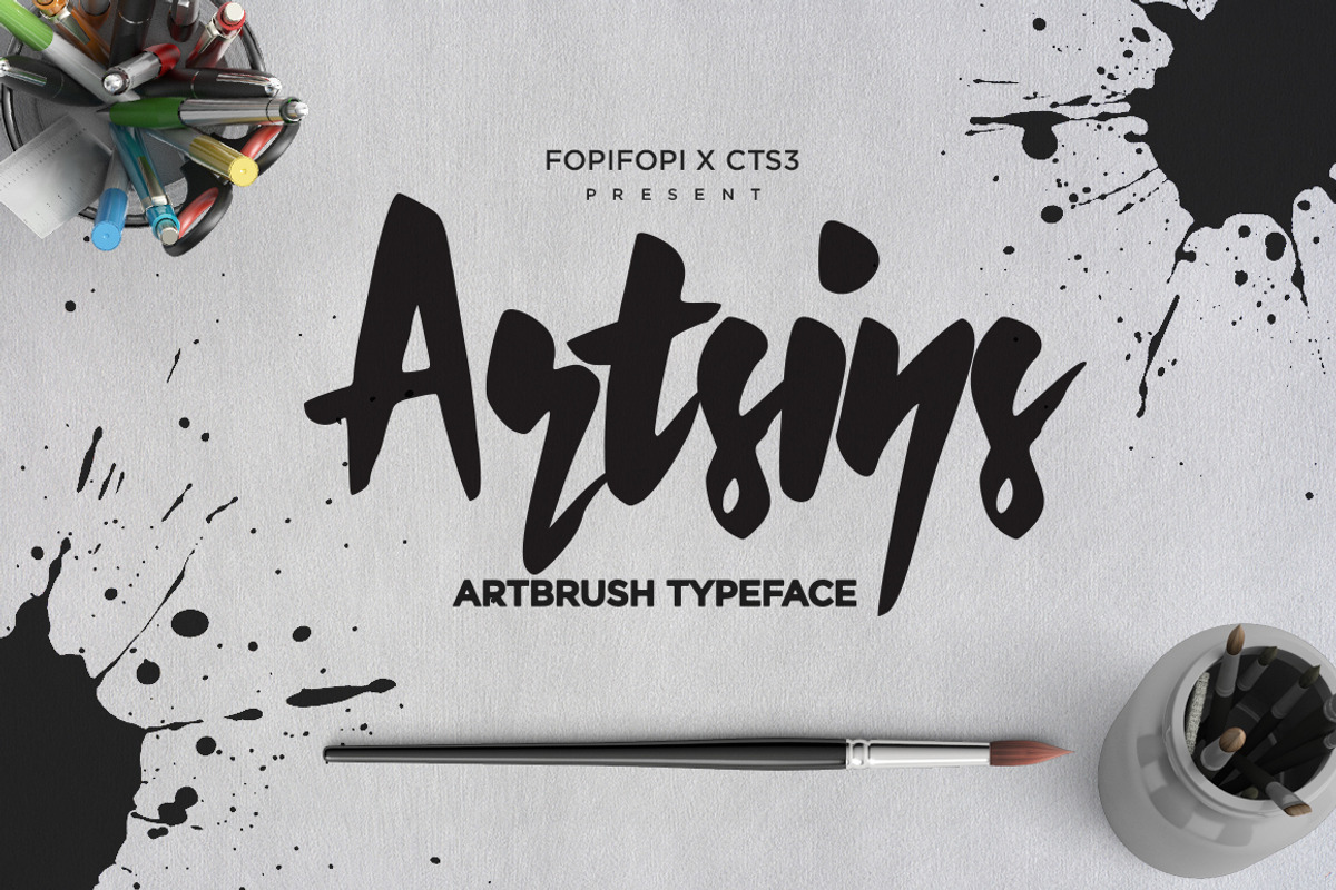 Sale ! 50% off Artsins Typeface