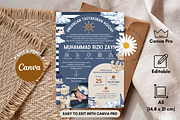 Editable Sailor Bear Invitation Card, an Invitation Template by Blooming Daisy (Thumbnail 1 of 4)