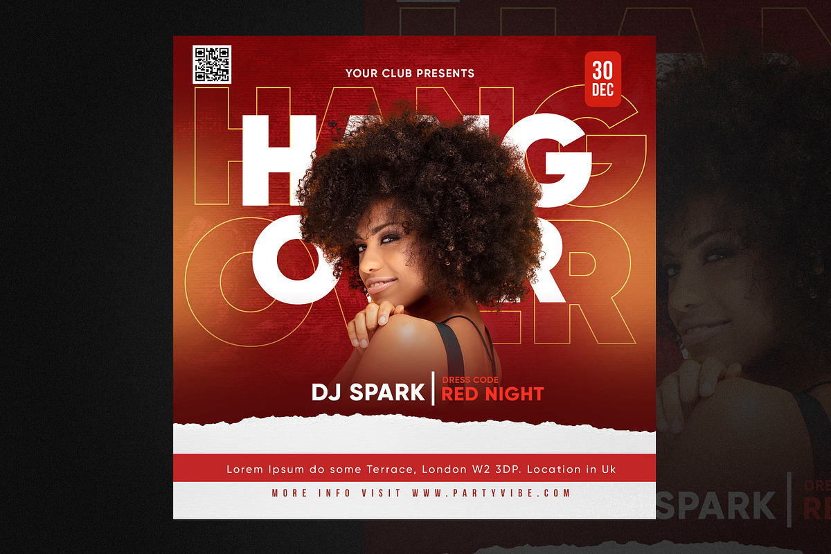 DJ Party Flyer, a Flyer Template by mullathedesigner (Photo 1 of 2)
