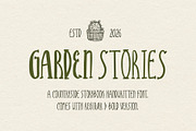 Garden Stories Cozy Storybook Font, a Handwritten Font by Sloulyfe (Thumbnail 1 of 9)