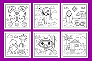 Sunny Summer Moments Coloring Book, a Seasonal Illustration by Coco Bloom (Thumbnail 2 of 4)