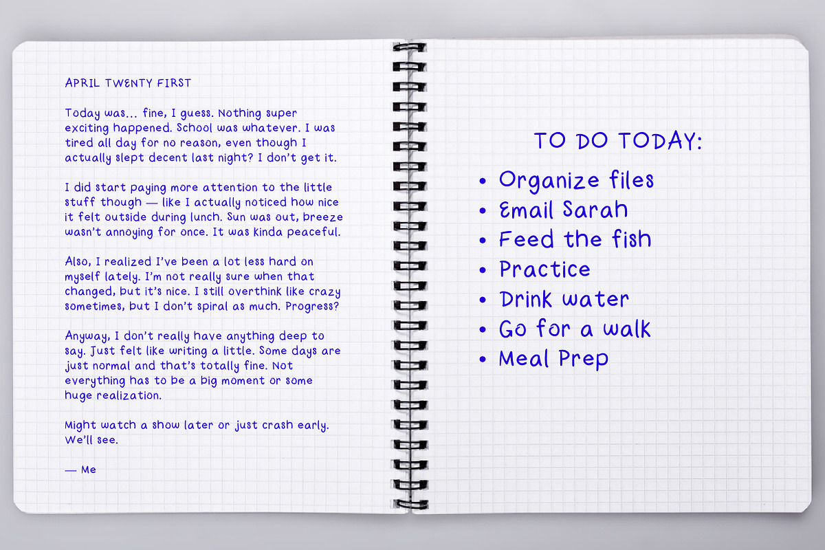 Peanut Gallery: A Handwritten Font, a Handwritten Font by Miriam Furniss Designs (Photo 6 of 6)