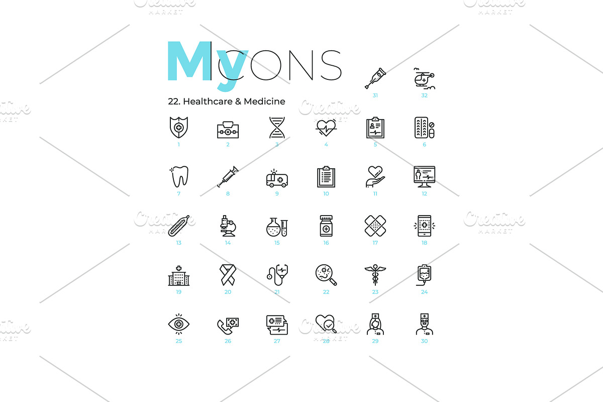 My Icons, an Outline Icon by Andrew Kras Design (Photo 29 of 38)