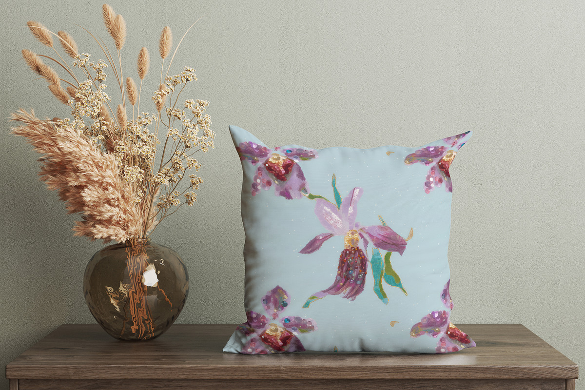 Sparkling Floral Patterns, a Pattern Graphic by Ninterints (Photo 6 of 17)