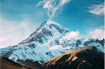Georgia. Peak Of Mount Kazbek, a Nature Photo by Our Amazing World