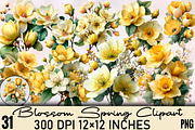 Blossom Spring Clipart Bundle., an Illustration by SVGArt (Thumbnail 1 of 8)