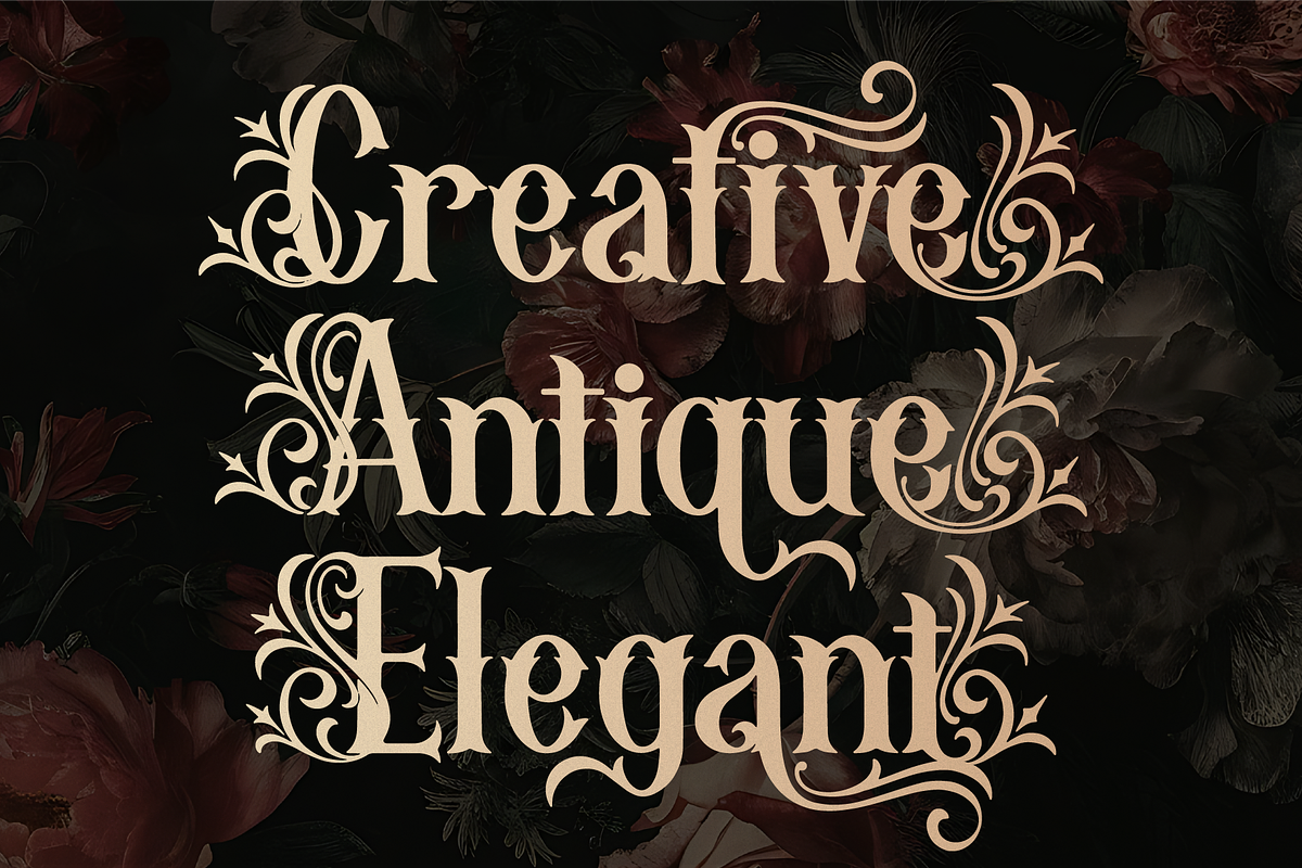 Mozathia | Decorative Display Font, a Blackletter Font by Denustudios (Photo 3 of 12)