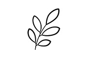 Botanical Leaf Silhouette Bundle, an Illustration by Creativeshirt (Thumbnail 19 of 51)