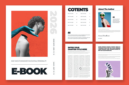 Ebook Template Layout, an UI Kit Template by ContestDesign
