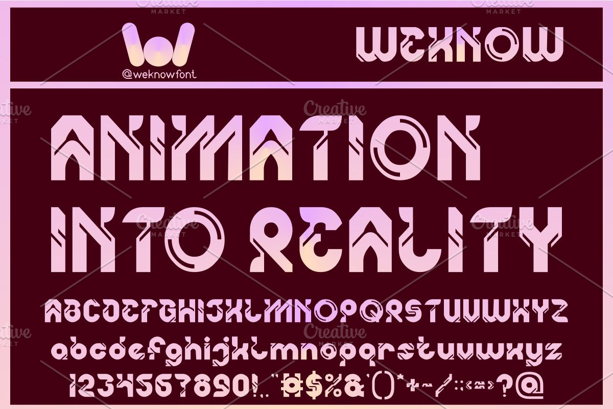 Artificial Robots font, a Font by weknow (Photo 3 of 8)