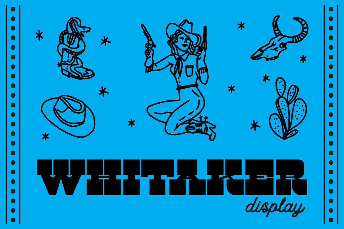 WHITAKER DISPLAY, a Slab Serif Font by Midnight Grim (Photo 1 of 5)