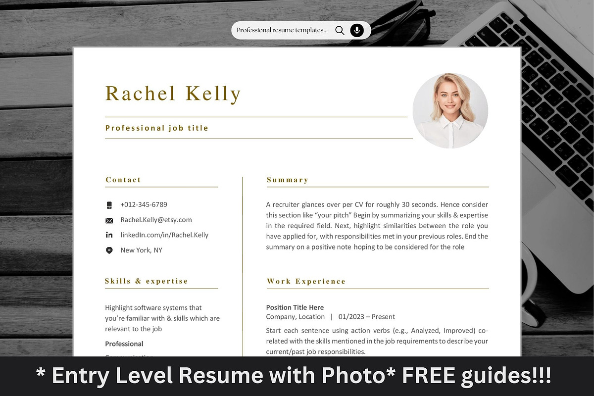 Resume/CV Template for executives, a Resume Template by The Career Lab (Photo 1 of 10)