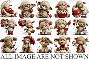 Whimsical Easter Sheep Clipart PNG, an Illustration by Canvas Craft (Thumbnail 3 of 7)