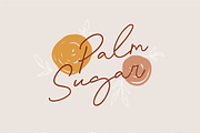 Palm Sugar Font + Doodles, a Script Font by etigletters (Thumbnail 1 of 9)
