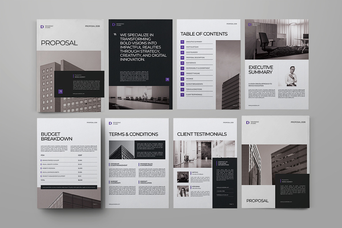 Project Proposal Template, a Magazine Template by Portocraft