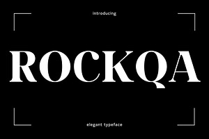 ROCKQA - Elegant Serif Typeface