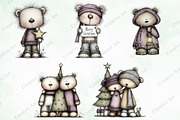 Whimsical Christmas Teddy Bear Clipa, an Illustration by Creative Art (Thumbnail 7 of 11)