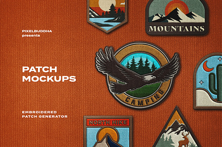 Patch Embroidery Mockup, an Apparel Mockup by pixelbuddha.net