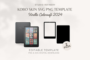 Kindle Colorsoft 2024 Skin PNG SVG