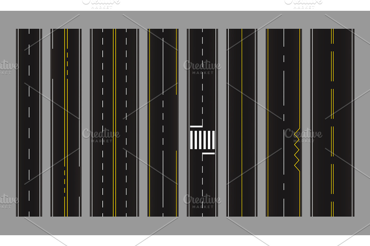 Asphalt roads, highways top view, a Technology Illustration by Vector Tradition (Photo 3 of 3)