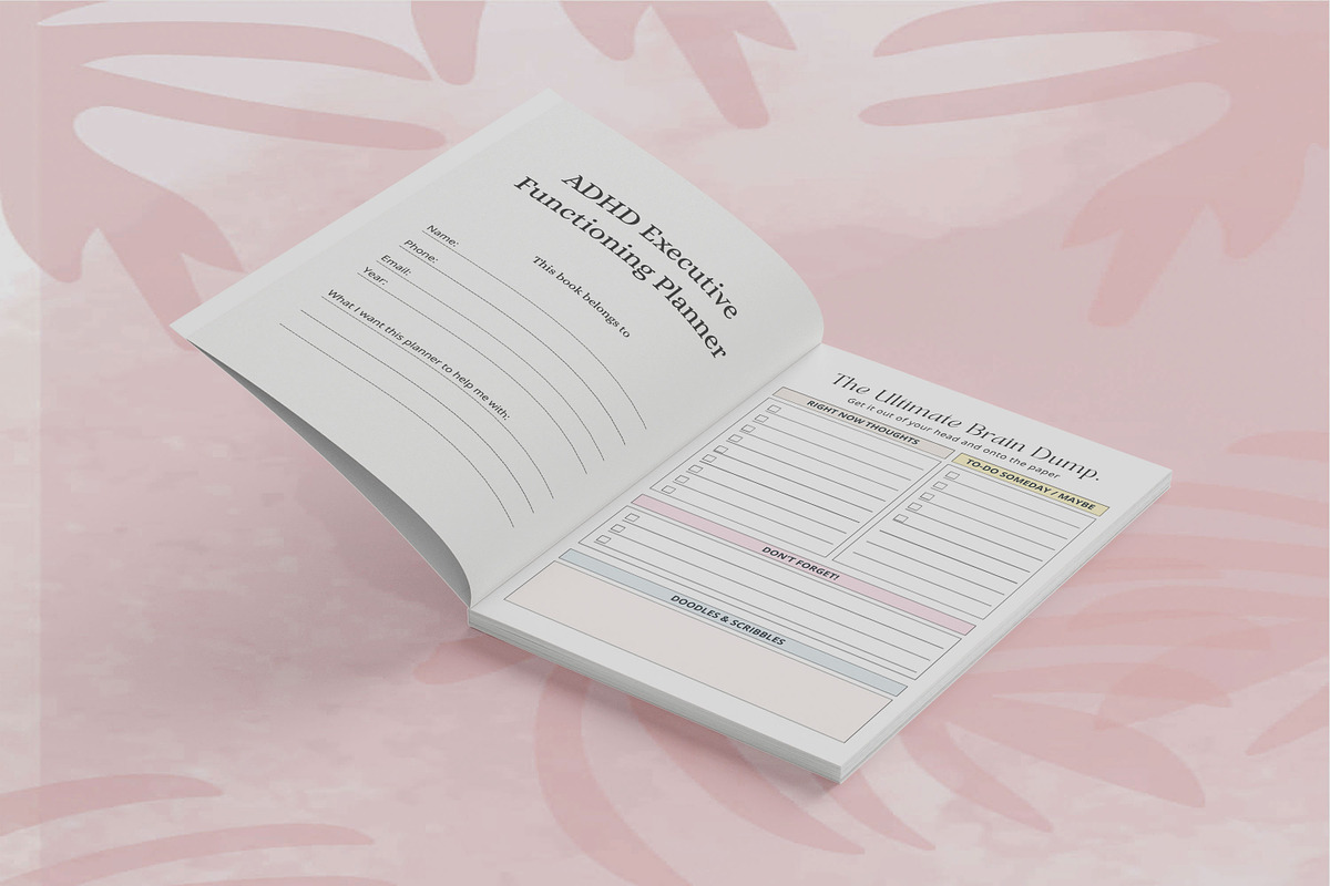 ADHD Executive Functioning Planner, a Design Template by Book2bees (Photo 2 of 4)