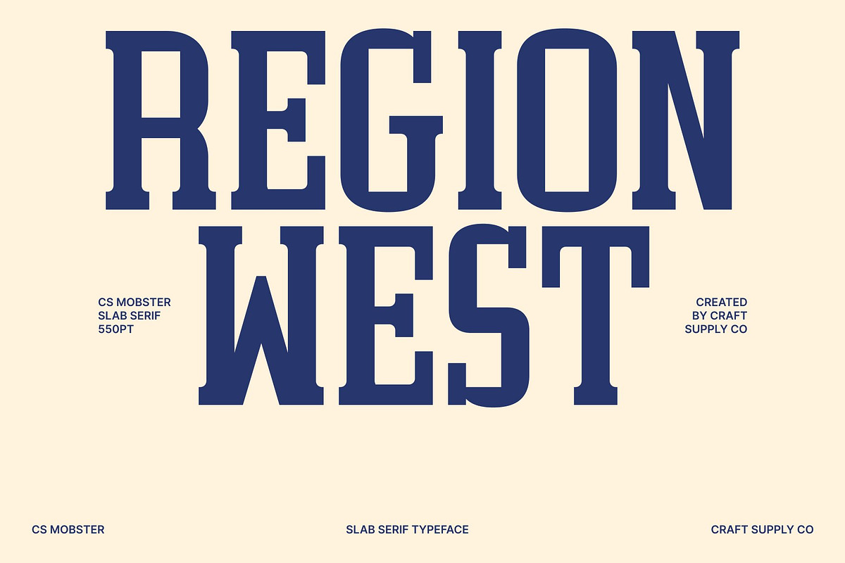 CS Mobster – Slab Serif Font, a Slab Serif Font by Craft Supply Co. (Photo 2 of 8)