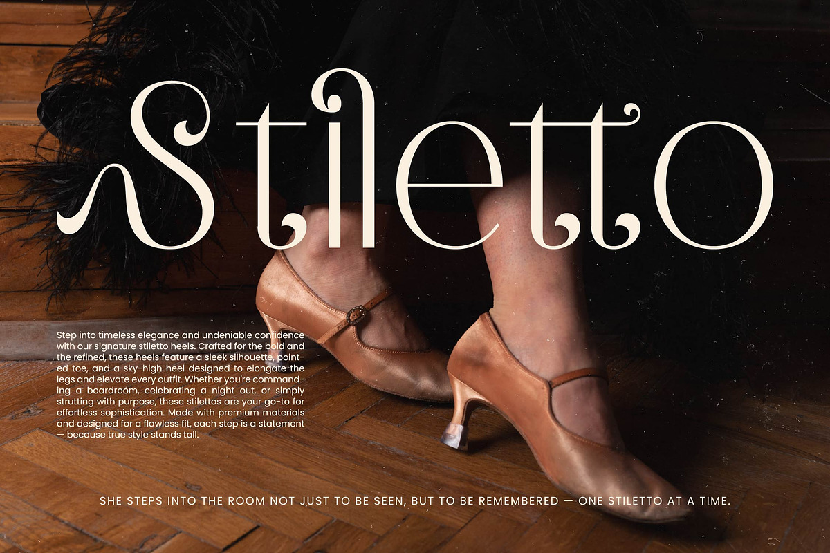 Hustle Batik Elegant Display Serif, a Serif Font by timelesstype.co (Photo 7 of 20)