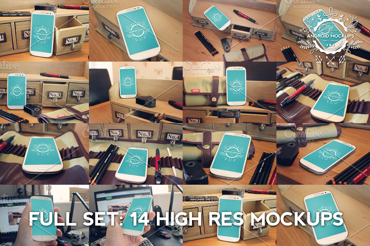 14 Android Phone Mockups: Part 2, an Android Mockup by Layerform Design Co.