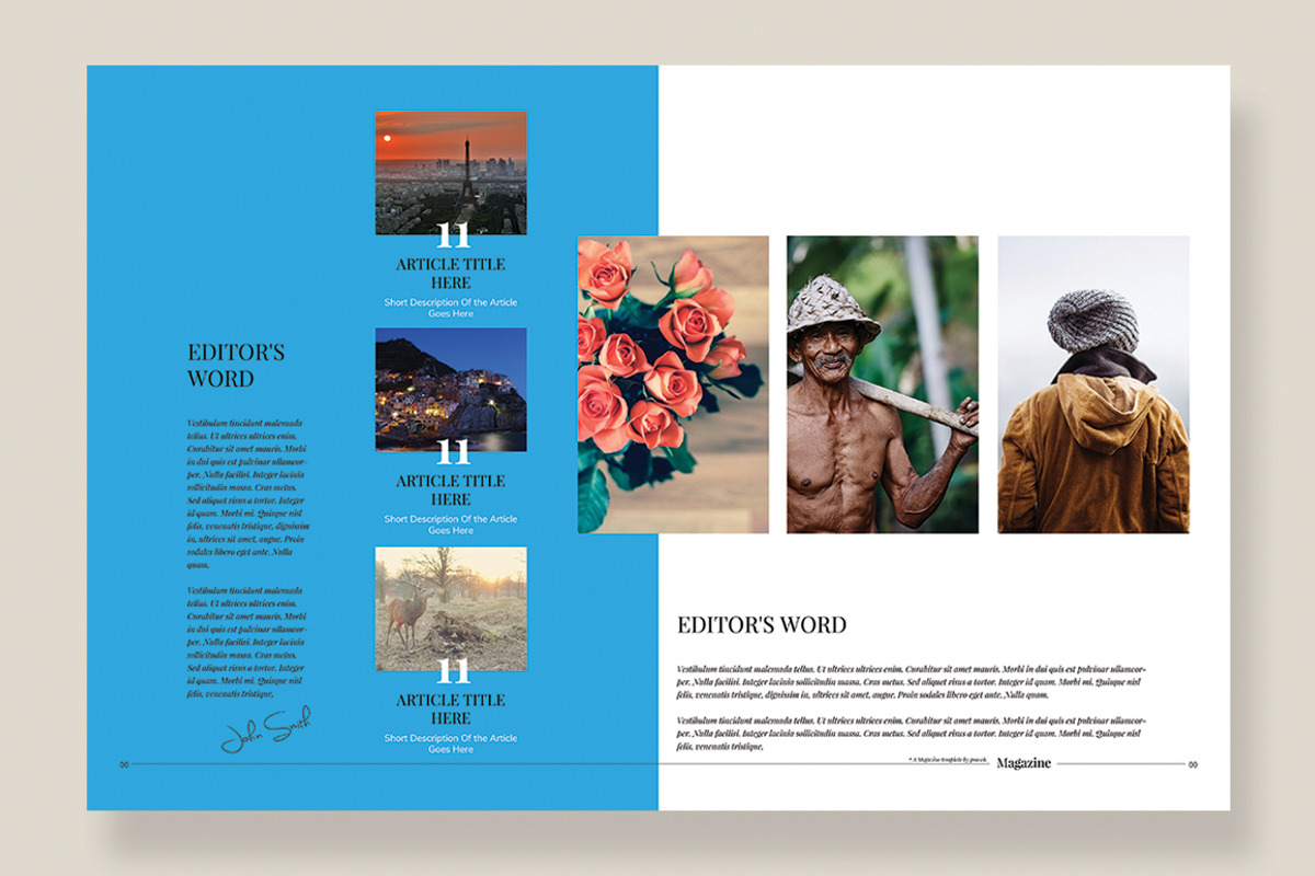 Magazine Template 09, a Magazine Template by pmvch (Photo 8 of 12)