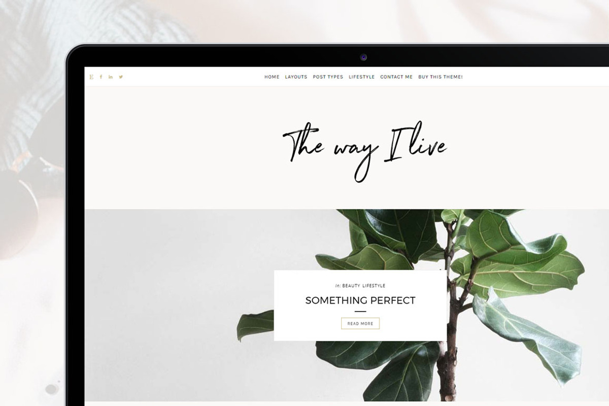Minimal Wordpress Blog - TheWayIlive, a WordPress Template by LucaThemesCom (Photo 1 of 5)