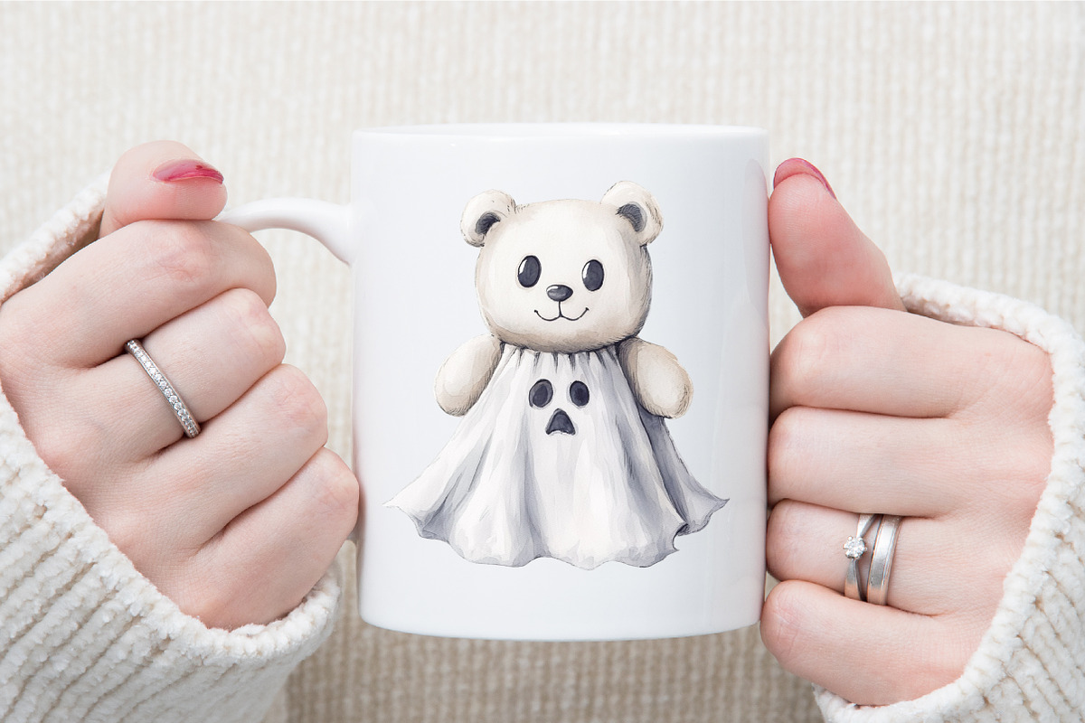 Halloween Scary Teddy Bear Clipart, an Illustration by Sublimation Artist (Photo 5 of 6)