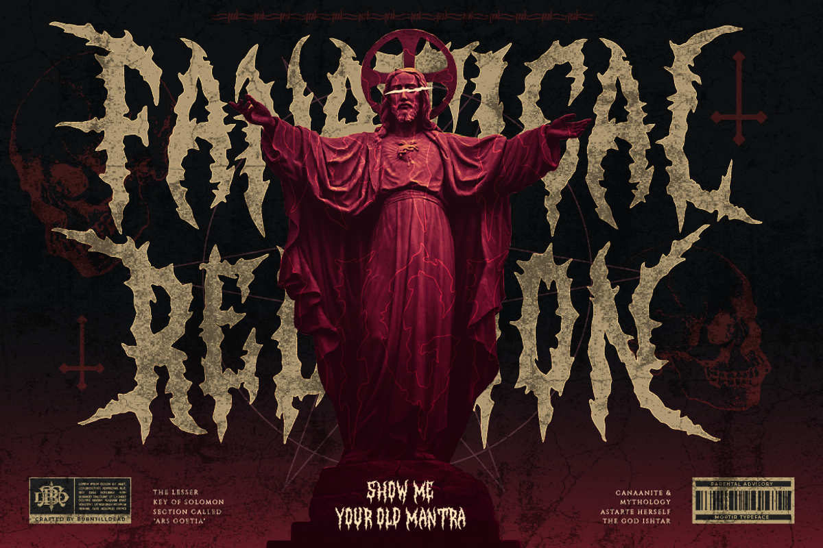 Purgatory, a Blackletter Font by Burntilldead (Photo 8 of 13)