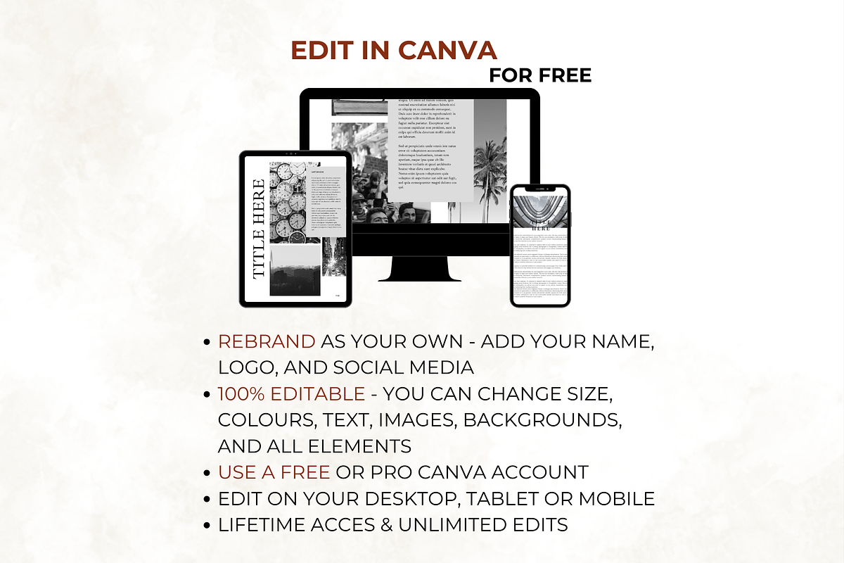50 Pages Newsletter Canva Template, a Print Template by Digital By Nikoleta (Photo 8 of 10)
