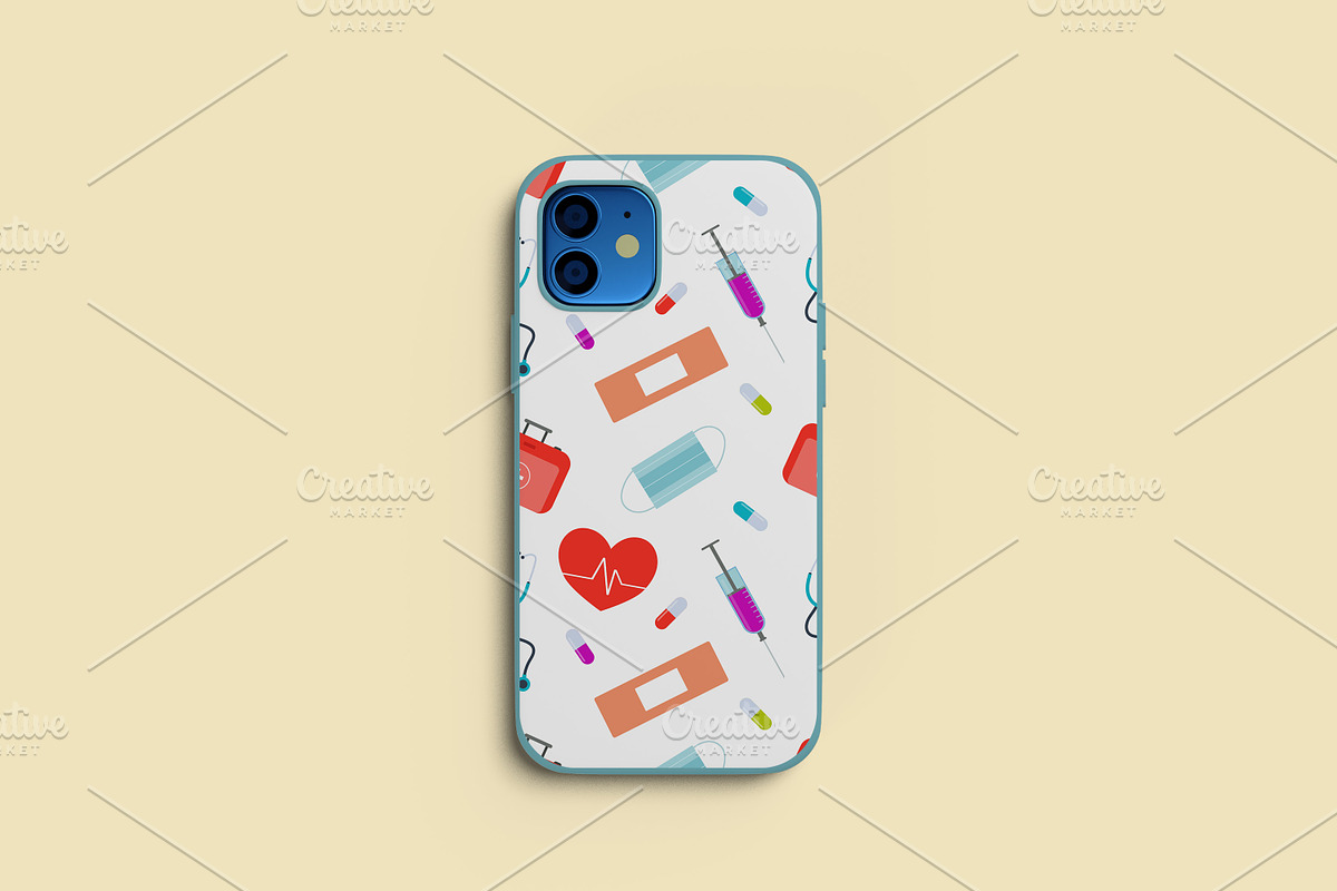 Medical Seamless Pattern, a Pattern Graphic by Bartama Graphic (Photo 4 of 5)