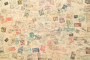 Passport Stamps on Digital Paper, a Texture Graphic by VetalStock (Thumbnail 2 of 8)