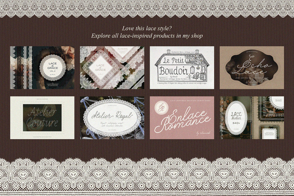 Lace & Grace Vol 2. Hand-Drawn Lace, an Object Graphic by AnMark (Photo 17 of 17)