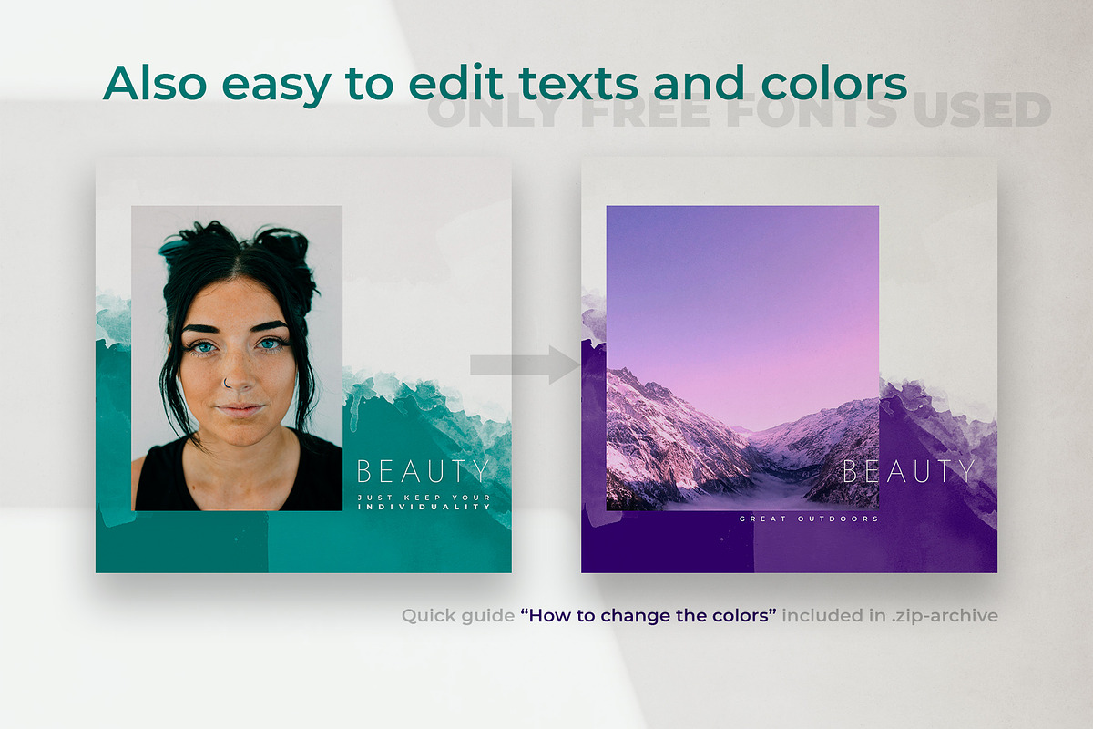Instagram Posts - Fashion Templates, a Social Media Template by Roman Paslavsky (Photo 5 of 8)