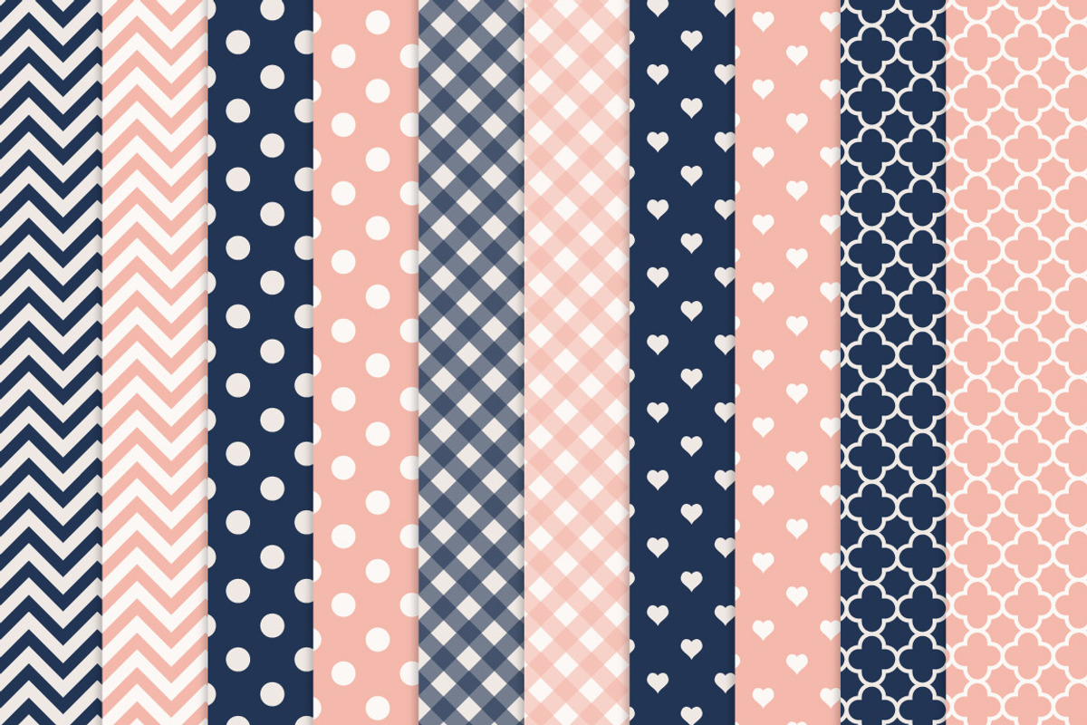 Navy & Blush Vector Owls & Papers, an Animal Illustration by Amanda Ilkov (Photo 3 of 3)